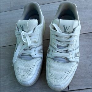 Louis Vuitton White Leather Sneakers